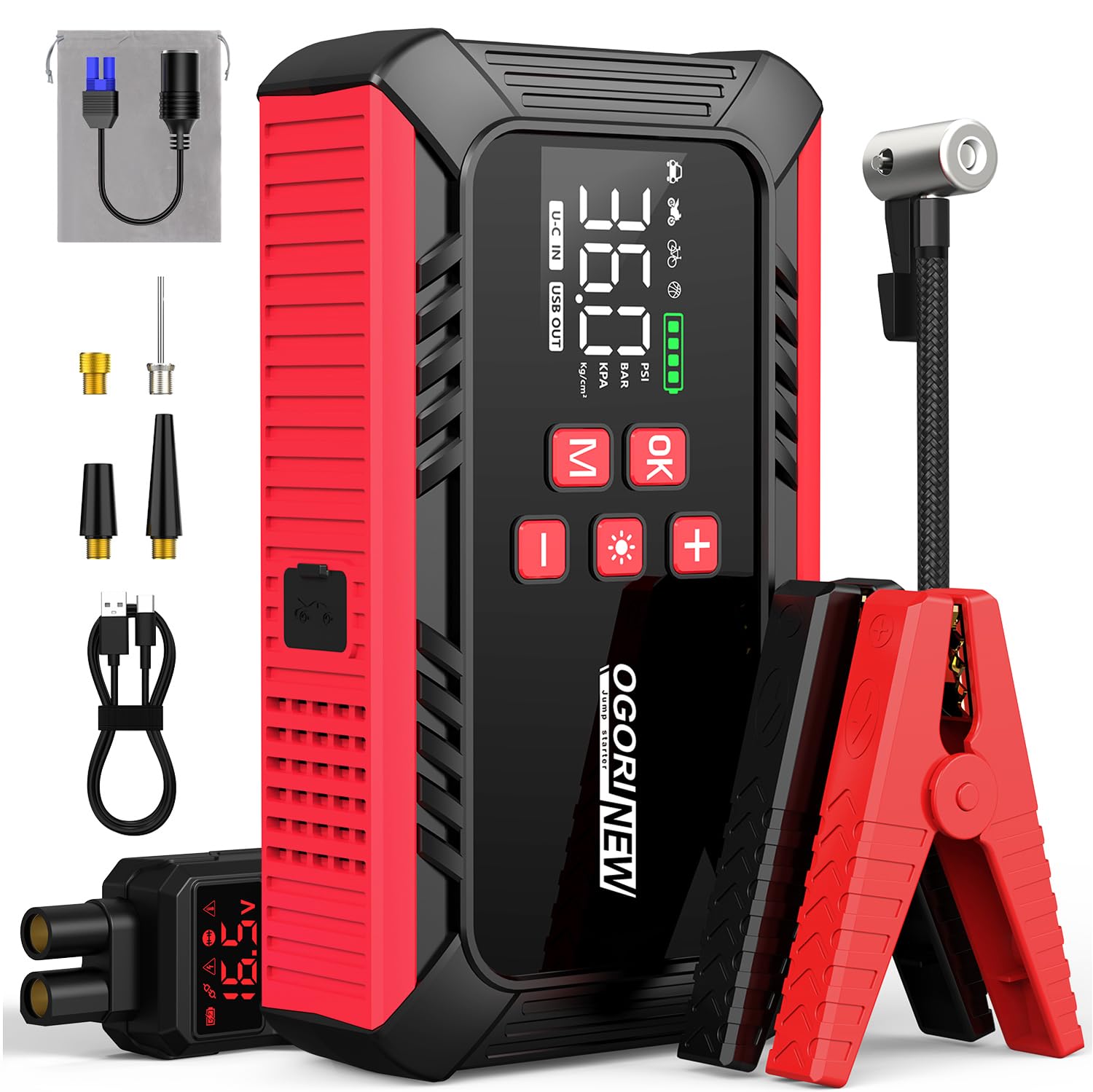 acezuk booster batterie voiture 7000a.com 150psi gonfleur pneus