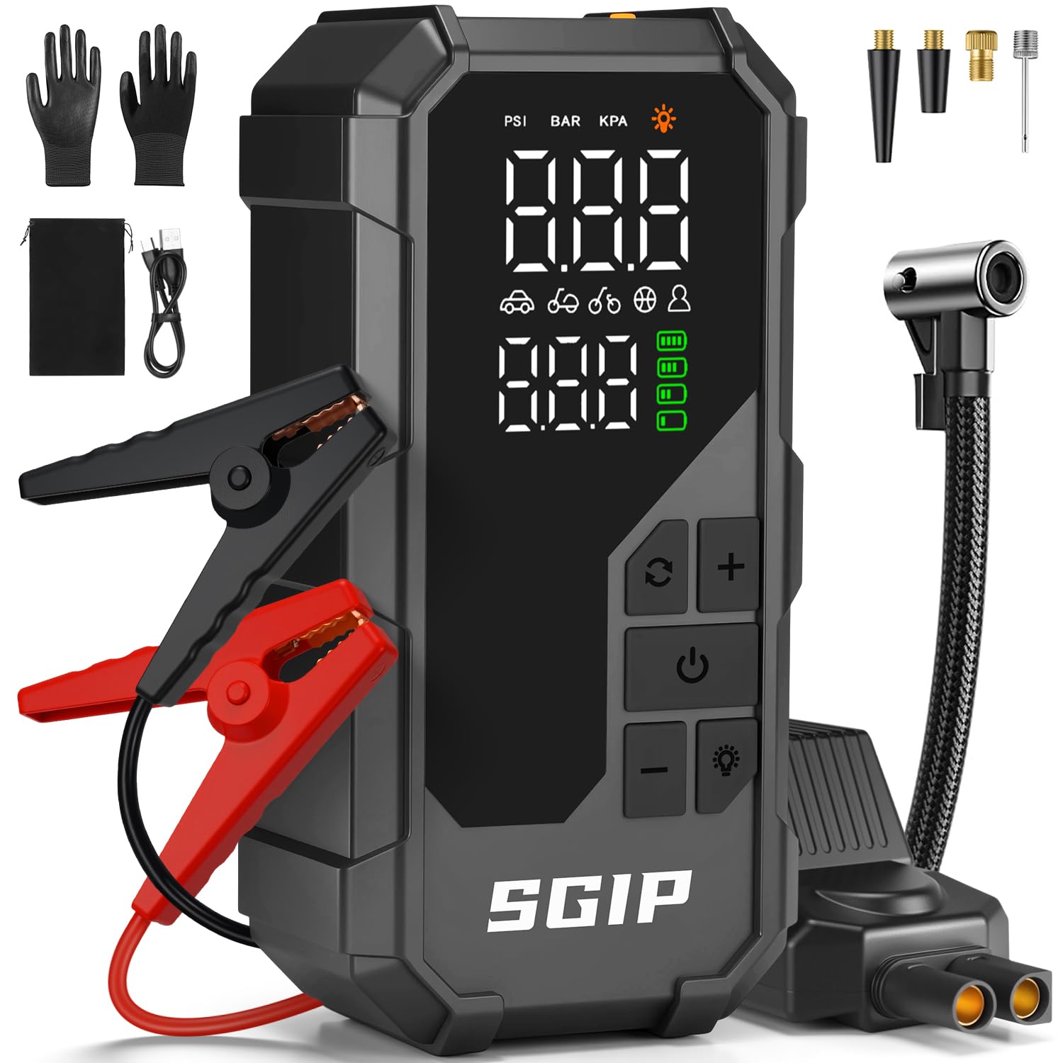 acezuk booster batterie voiture 7000a.com 150psi gonfleur pneus